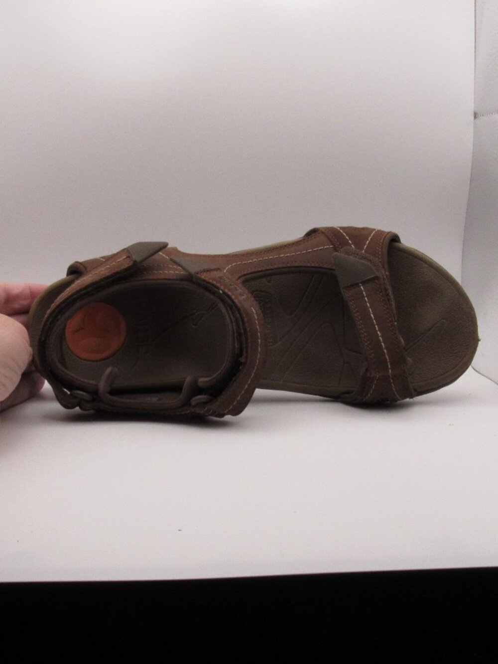 Vionic Brown Boyes Men's Leather Strap Sandals Size 11 - Picture 12 of 14